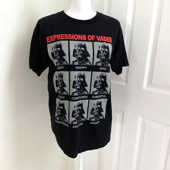 Star Wars Mad Engine Expressions Of Vader Black T-Shirt Size Medium - Picture 2 of 6